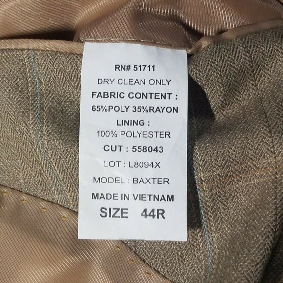 Andrew Fezza Light Brown Windowpane Blazer - Picture 10 of 10